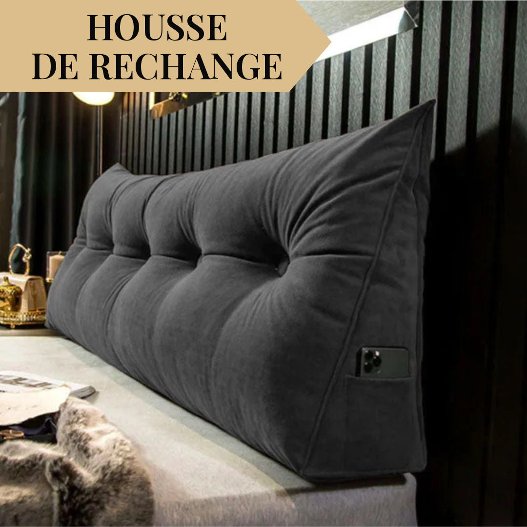 Housse de rechange pour coussin tête de lit triangulaire – vue 6