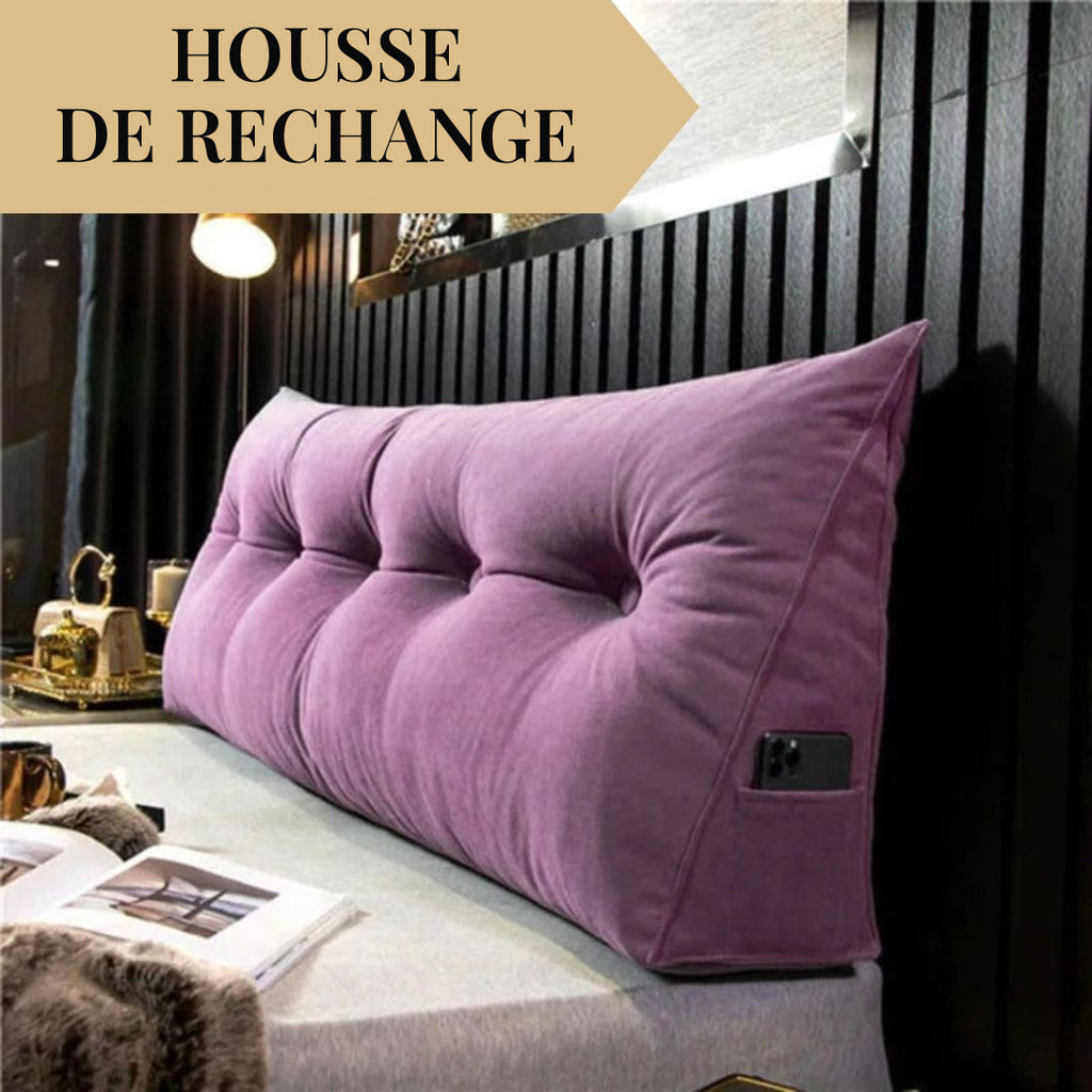 Housse de rechange pour coussin tête de lit triangulaire – vue 5