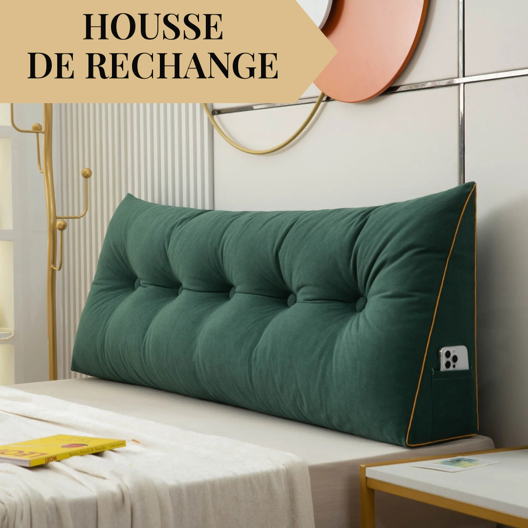 Housse de rechange pour coussin tête de lit capitonné – vue 9