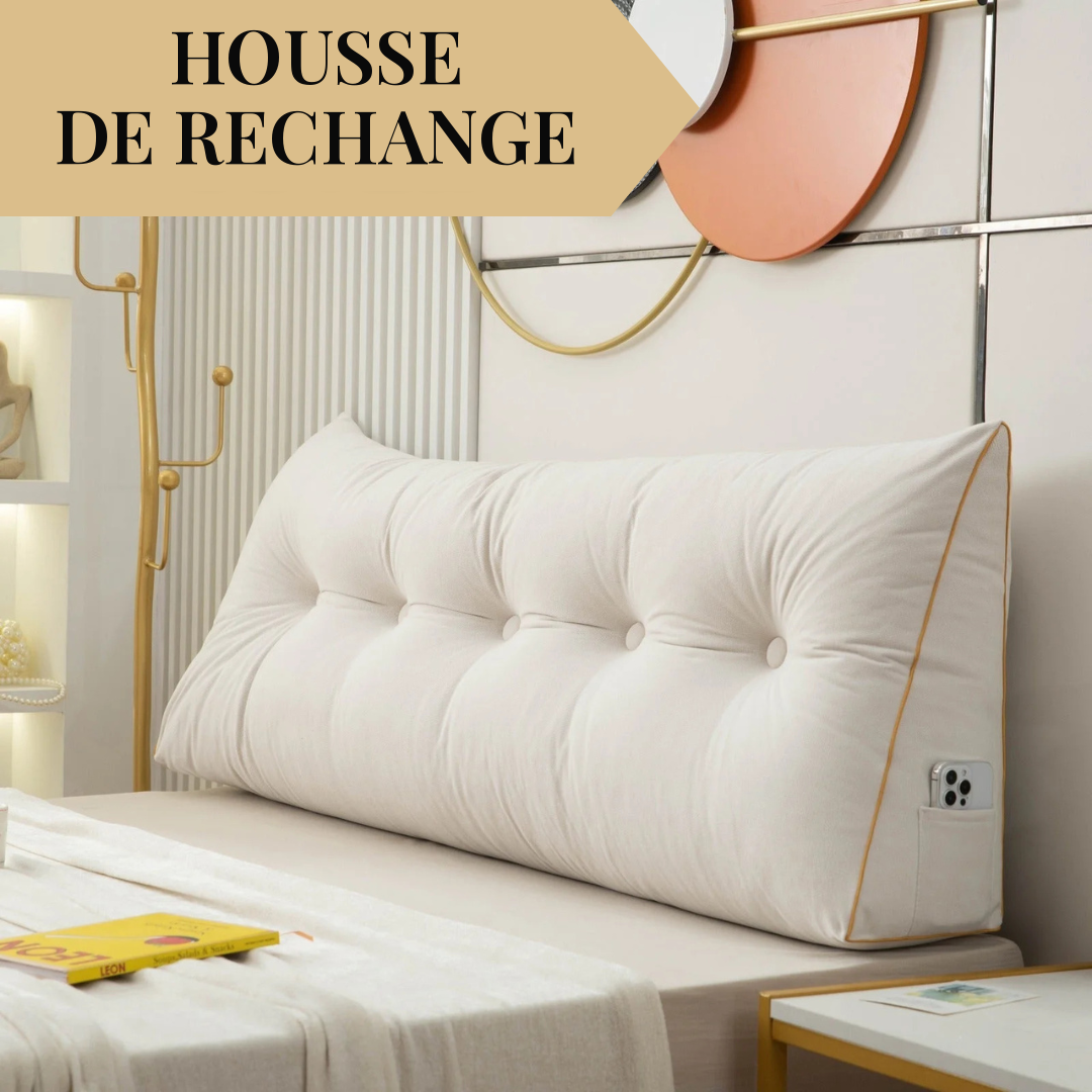 Housse de rechange pour coussin tête de lit capitonné – vue 3
