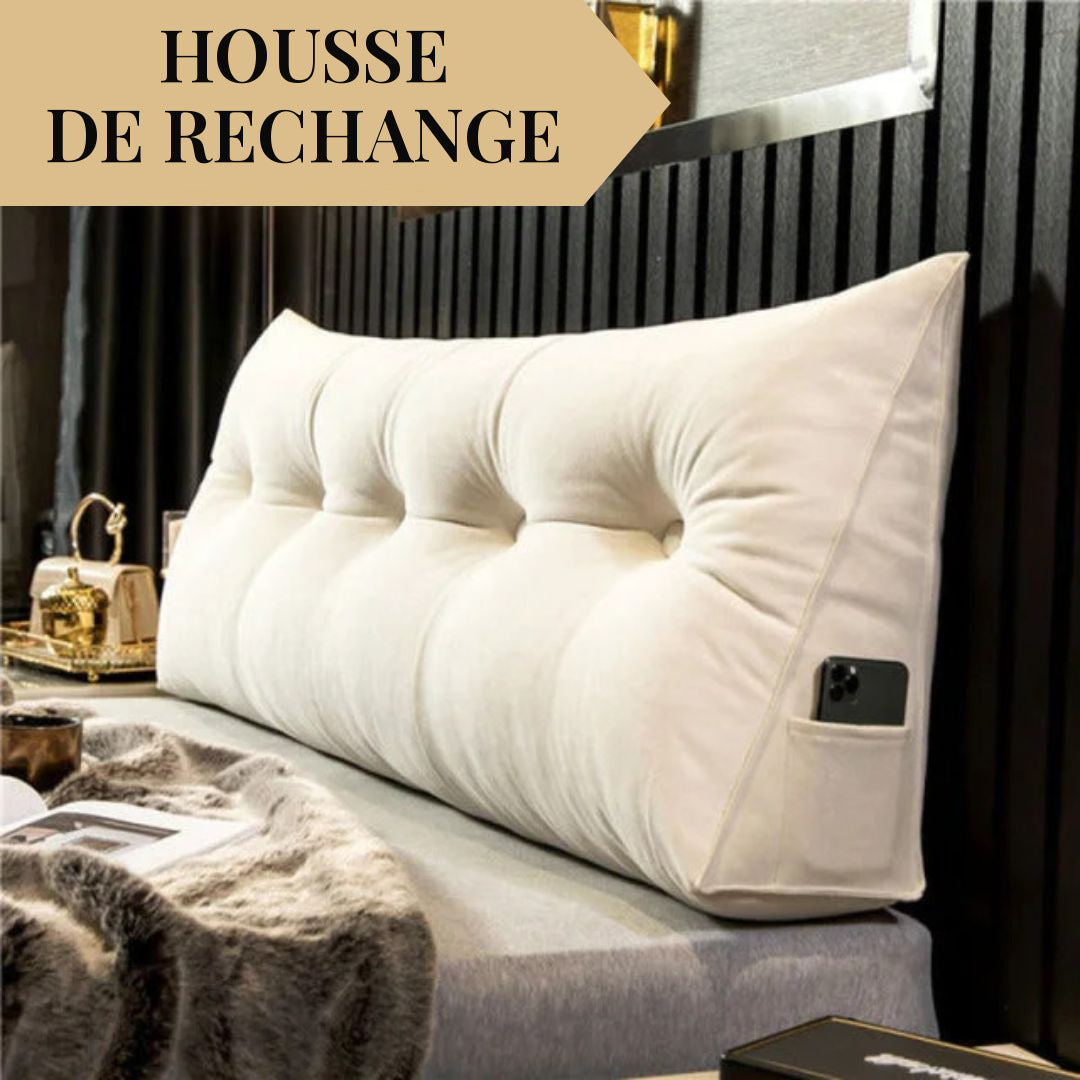 Housse de rechange pour coussin tête de lit triangulaire – vue 7