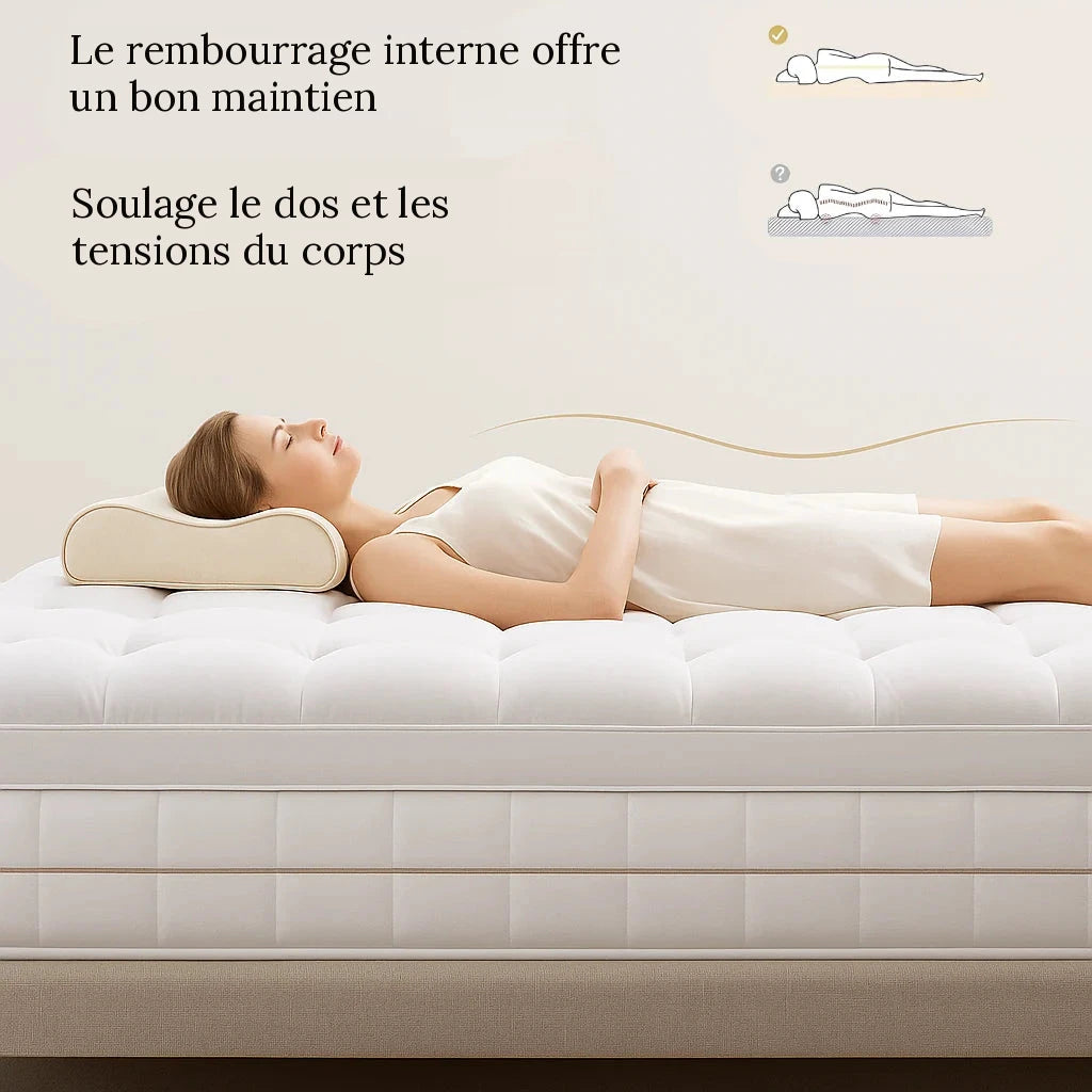 Surmatelas rafraîchissant matelassé en coton – vue 4