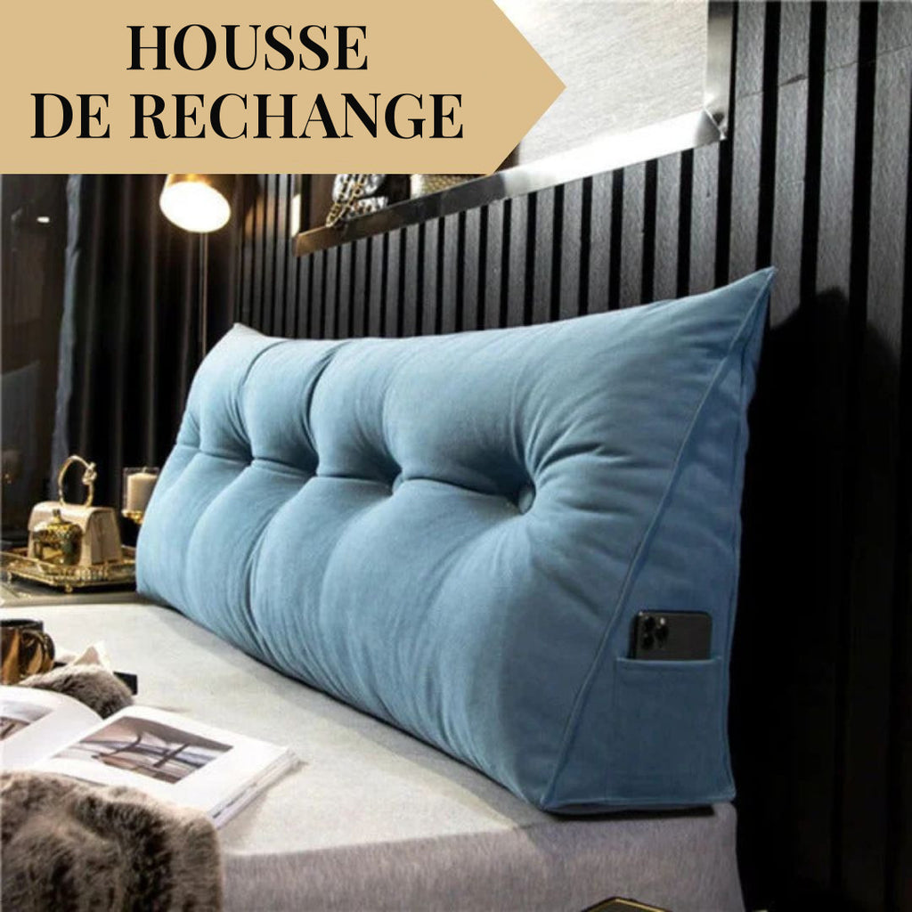 Housse de rechange pour coussin tête de lit triangulaire – vue 8