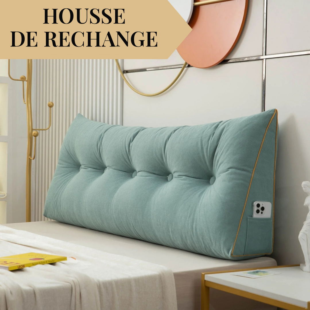 Housse de rechange pour coussin tête de lit capitonné – vue 4