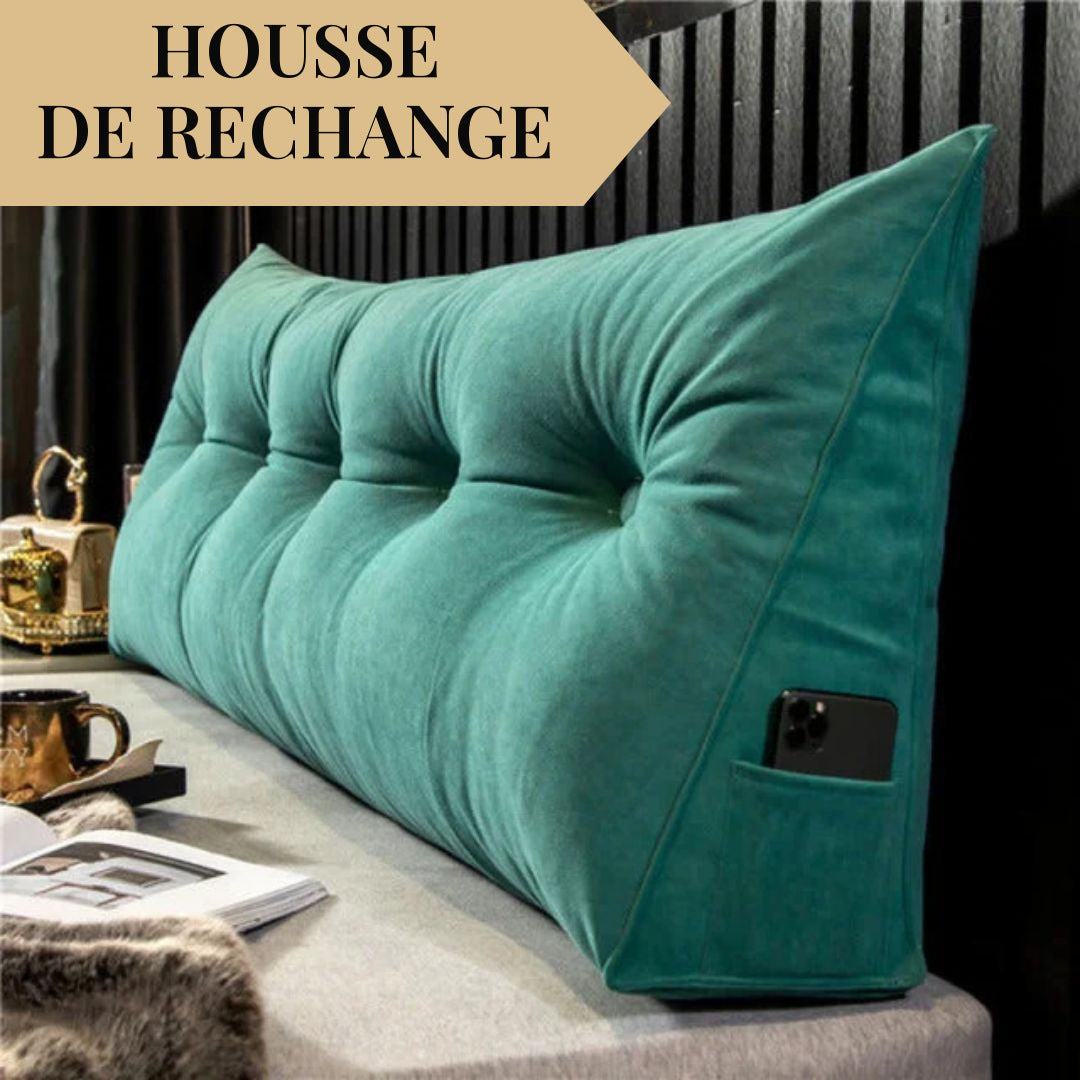 Housse de rechange pour coussin tête de lit triangulaire – vue 9