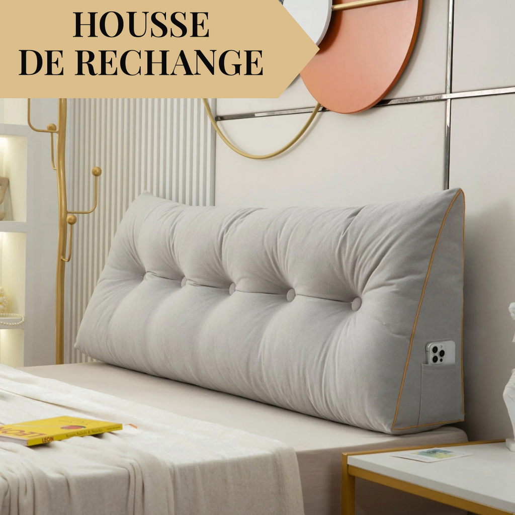 Housse de rechange pour coussin tête de lit capitonné – vue 1