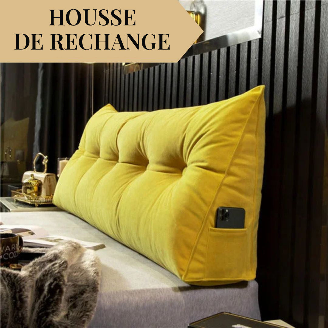 Housse de rechange pour coussin tête de lit triangulaire – vue 10