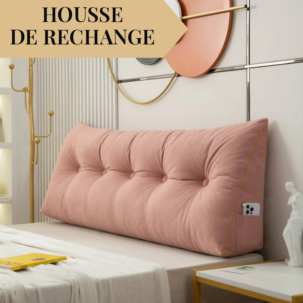 Housse de rechange pour coussin tête de lit capitonné – vue 5