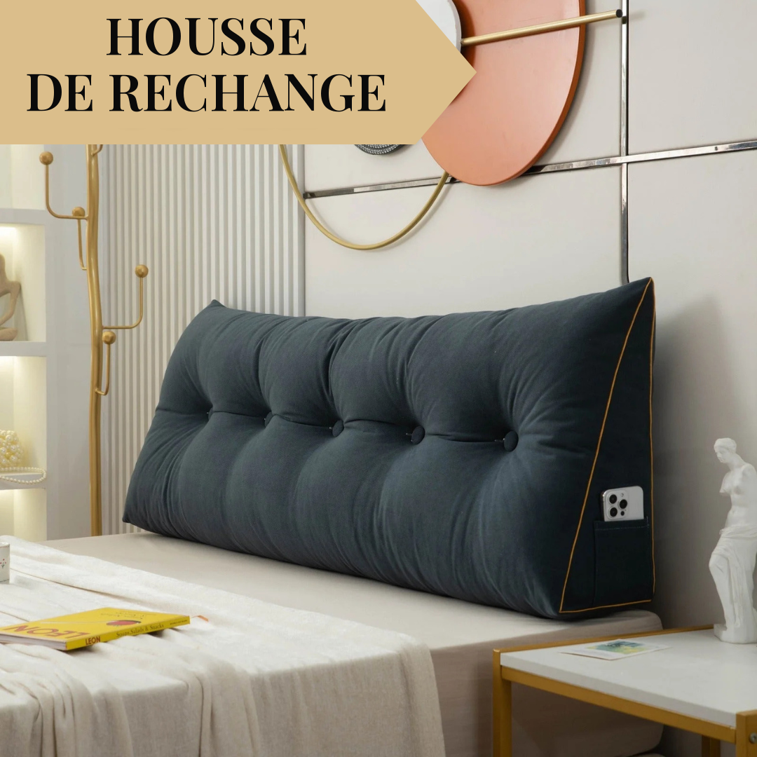 Housse de rechange pour coussin tête de lit capitonné – vue 6