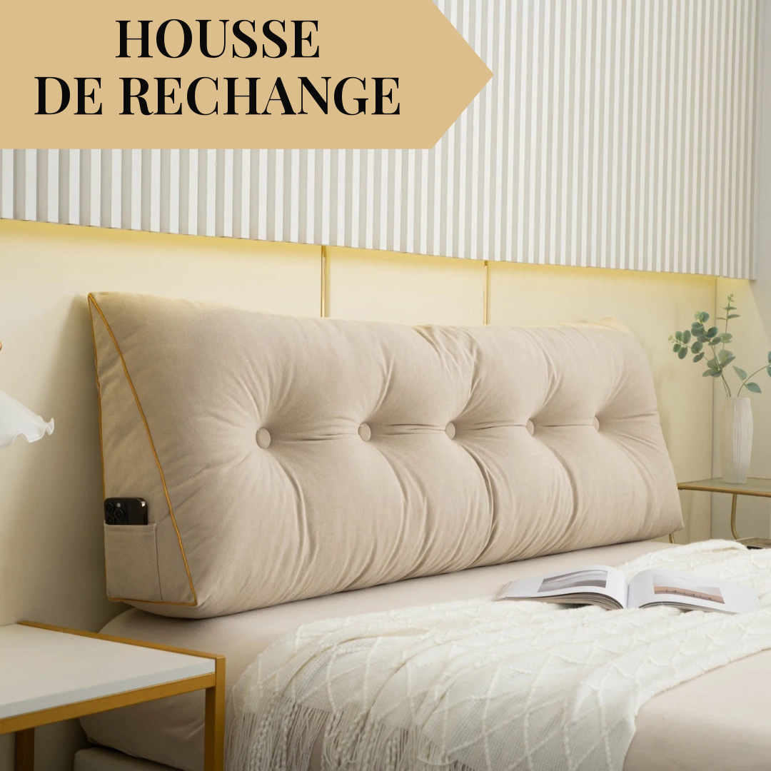 Housse de rechange pour coussin tête de lit capitonné – vue 2