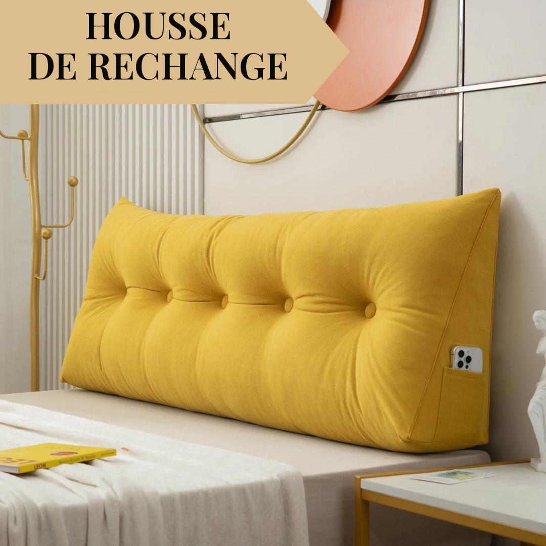 Housse de rechange pour coussin tête de lit capitonné – vue 8