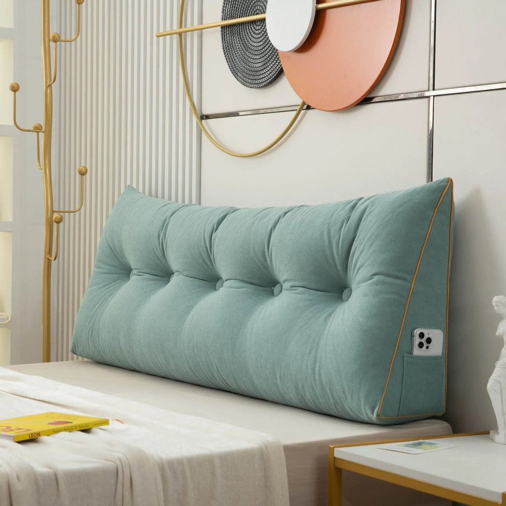 Coussin tête de lit capitonné à passepoil – vue 6
