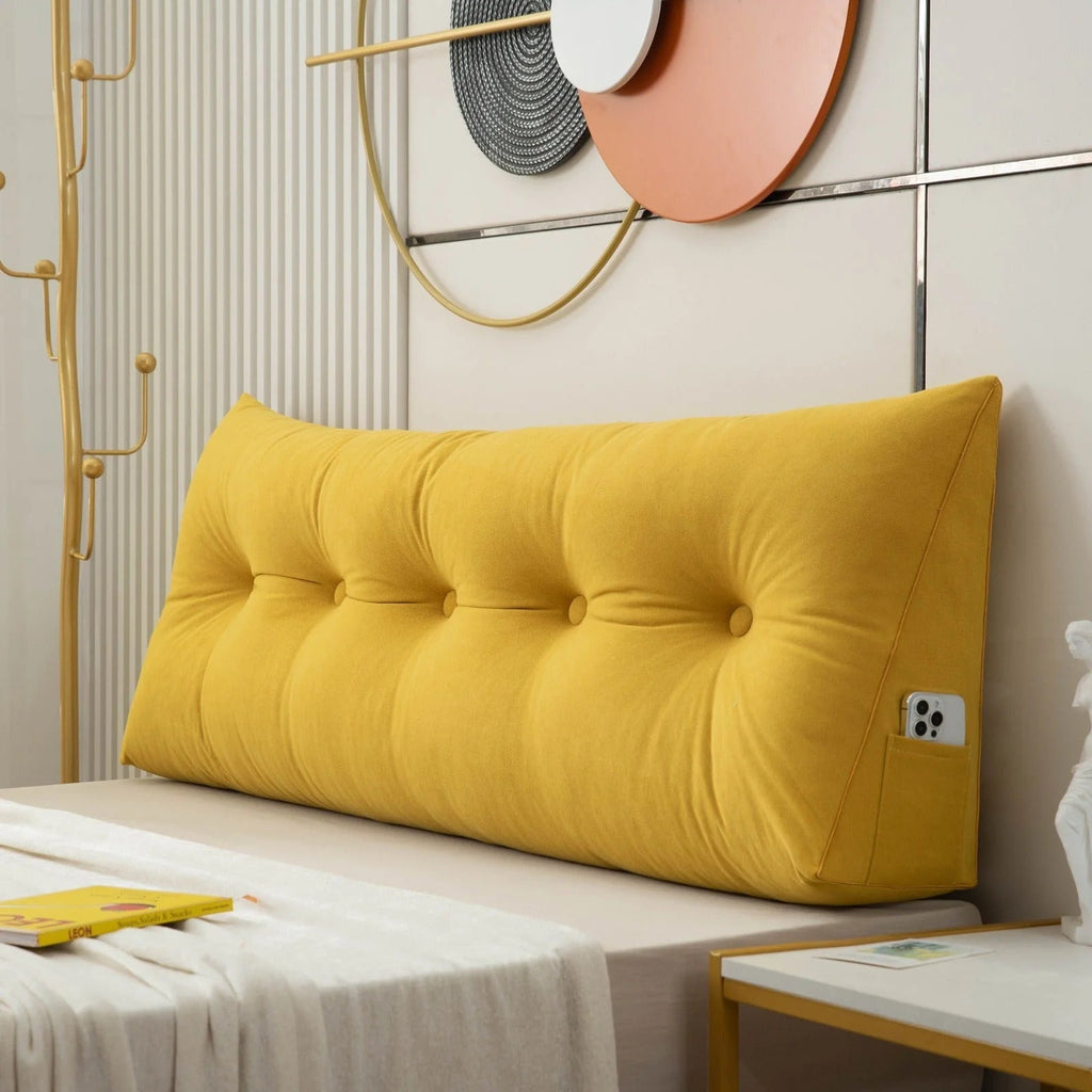 Coussin tête de lit capitonné à passepoil – vue 10