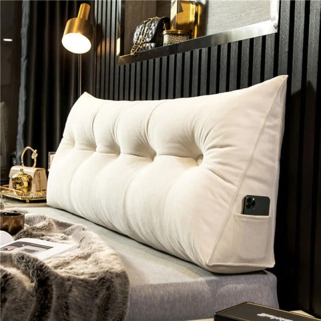 Coussin tête de lit triangulaire capitonné – vue 3